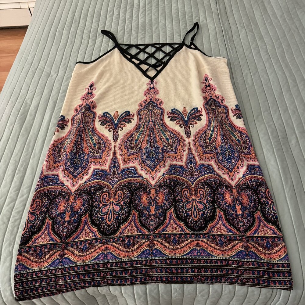 Pink spaghetti strap dress